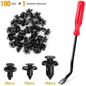100 Pcs Hole 7mm 8mm 10mm Car Push Retainer Clips Kits For Subaru