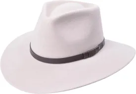 100% Wool Felt Australian Hat for Women Men Crushable Waterproof Nubuck Leather Band | Outback Cowboy Cowgirl