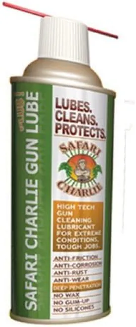 11 oz 11 Ounce Safari Charlie's Lube Plus Gun Lubricant & Protectant Deep Surface Cleansing