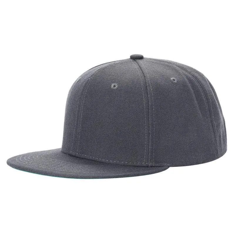 12 Pack Snapback Hat Cap - Wool Blend, Flat Bill