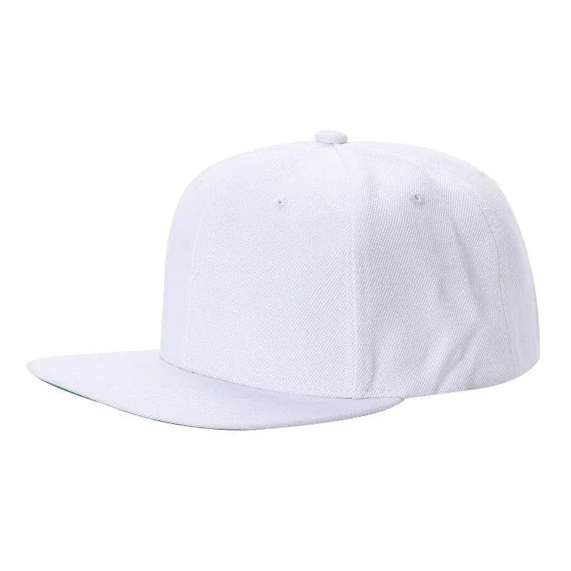 12 Pack Snapback Hat Cap - Wool Blend, Flat Bill