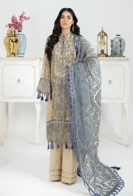 Adan's Libas Embroidered Velvet Collection Vol-2 – Saffron Fim