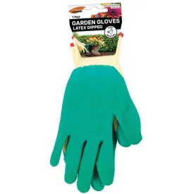 Backyard Growing Green Latex Garden Gloves