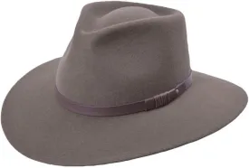 Bigalli Unisex-Adults Australian Wool Felt Teardrop Cowboy Hat - Waterproof, Crushable, Sun Protection - Chocolate