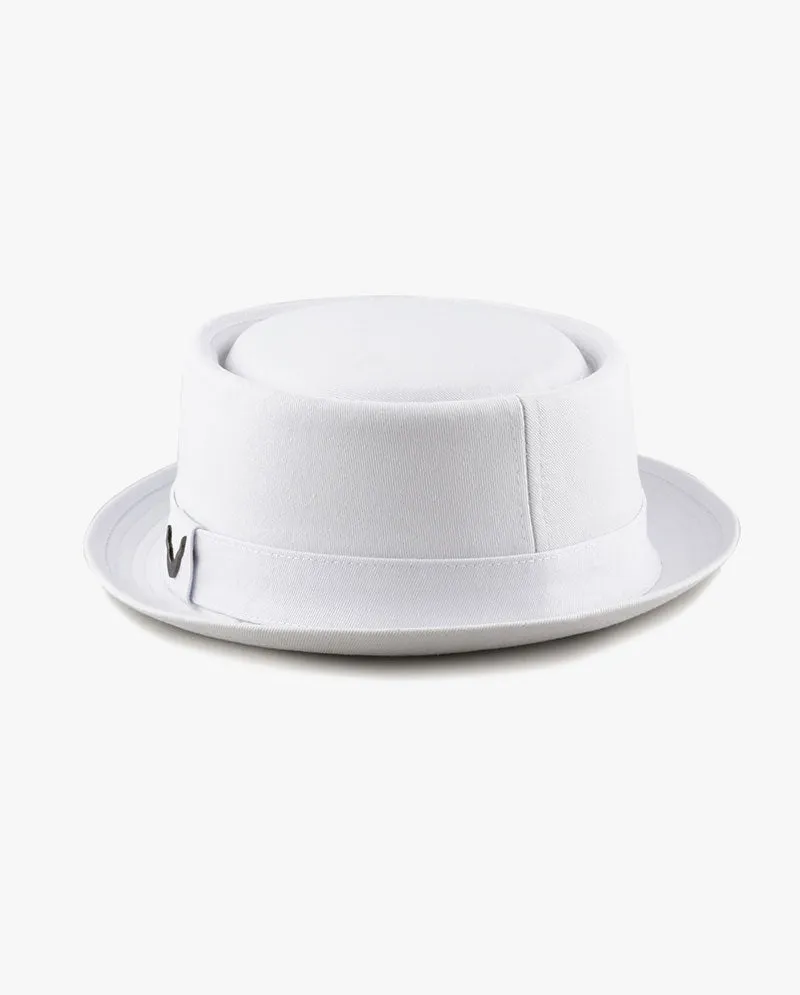 Black Horn Cotton Porkpie hat