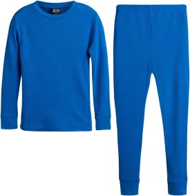 Boys' Thermal Underwear Set - 2 Piece Waffle Knit Long Sleeve Thermal Shirt and Pants for Boys (Sizes: 2T-18)