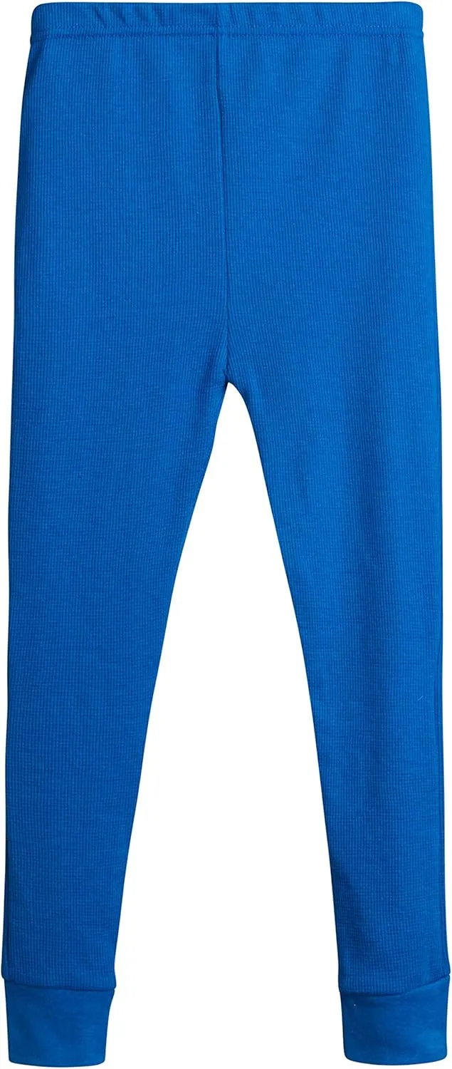 Boys' Thermal Underwear Set - 2 Piece Waffle Knit Long Sleeve Thermal Shirt and Pants for Boys (Sizes: 2T-18)