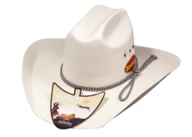 Brigalow Triple Diamond Western Hat - White