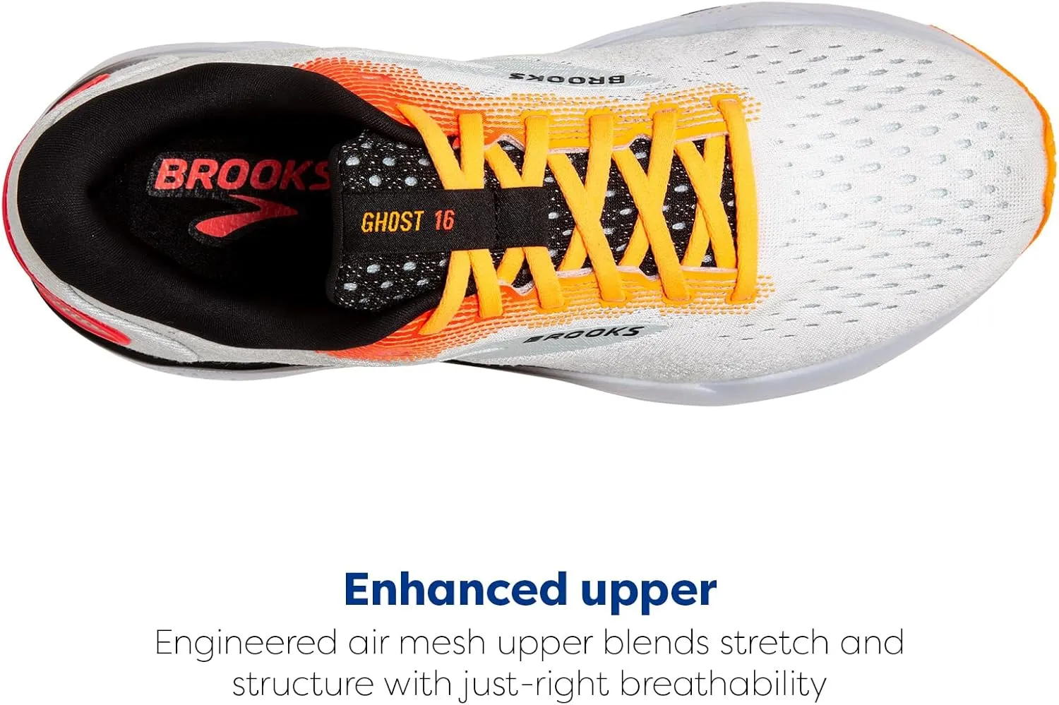 Brooks Mens Ghost 16 Neutral Running Shoe