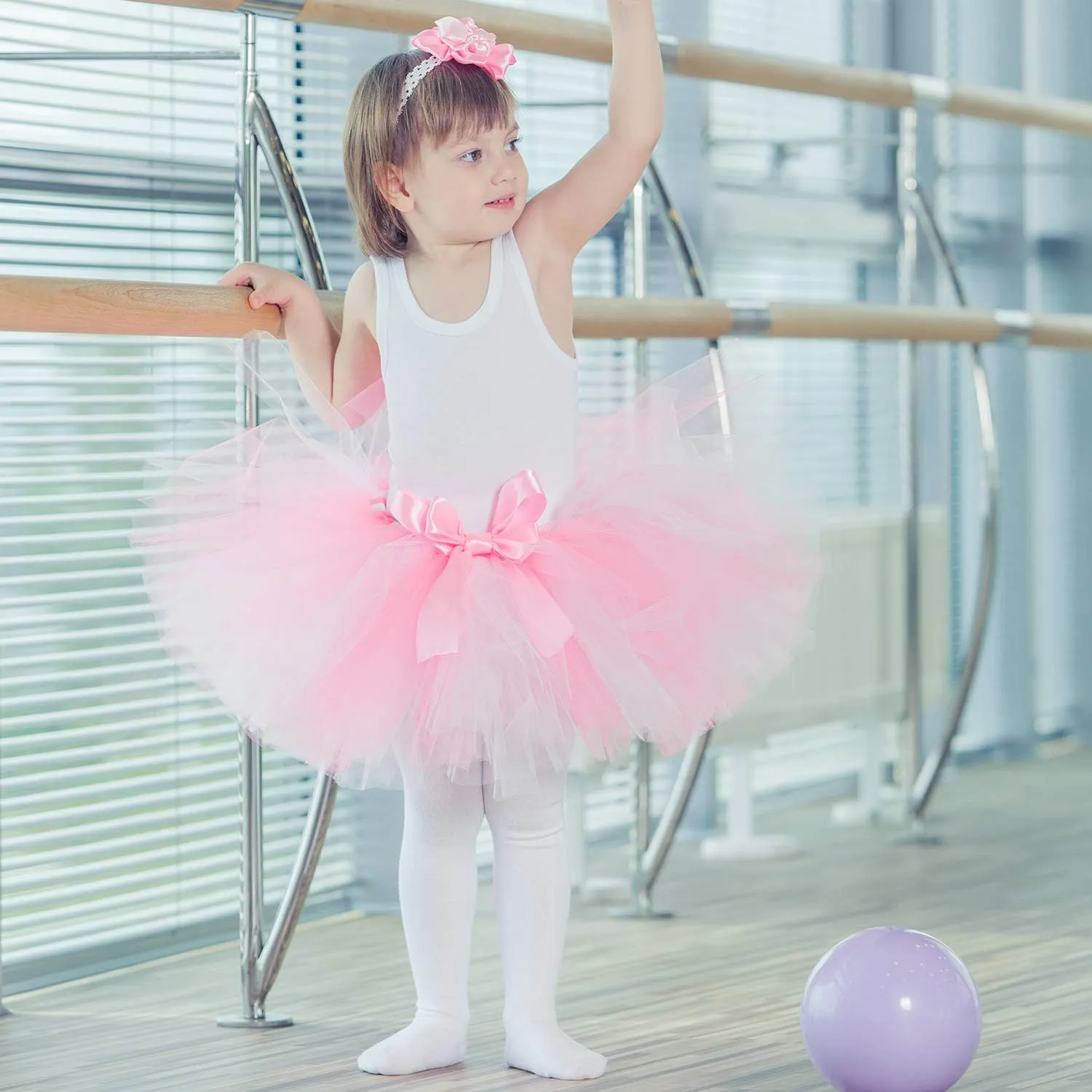 Cooraby 4 Pairs Dance Tight Footed Ballet Ultra Soft Ballet Tights for Girls,4 Colors