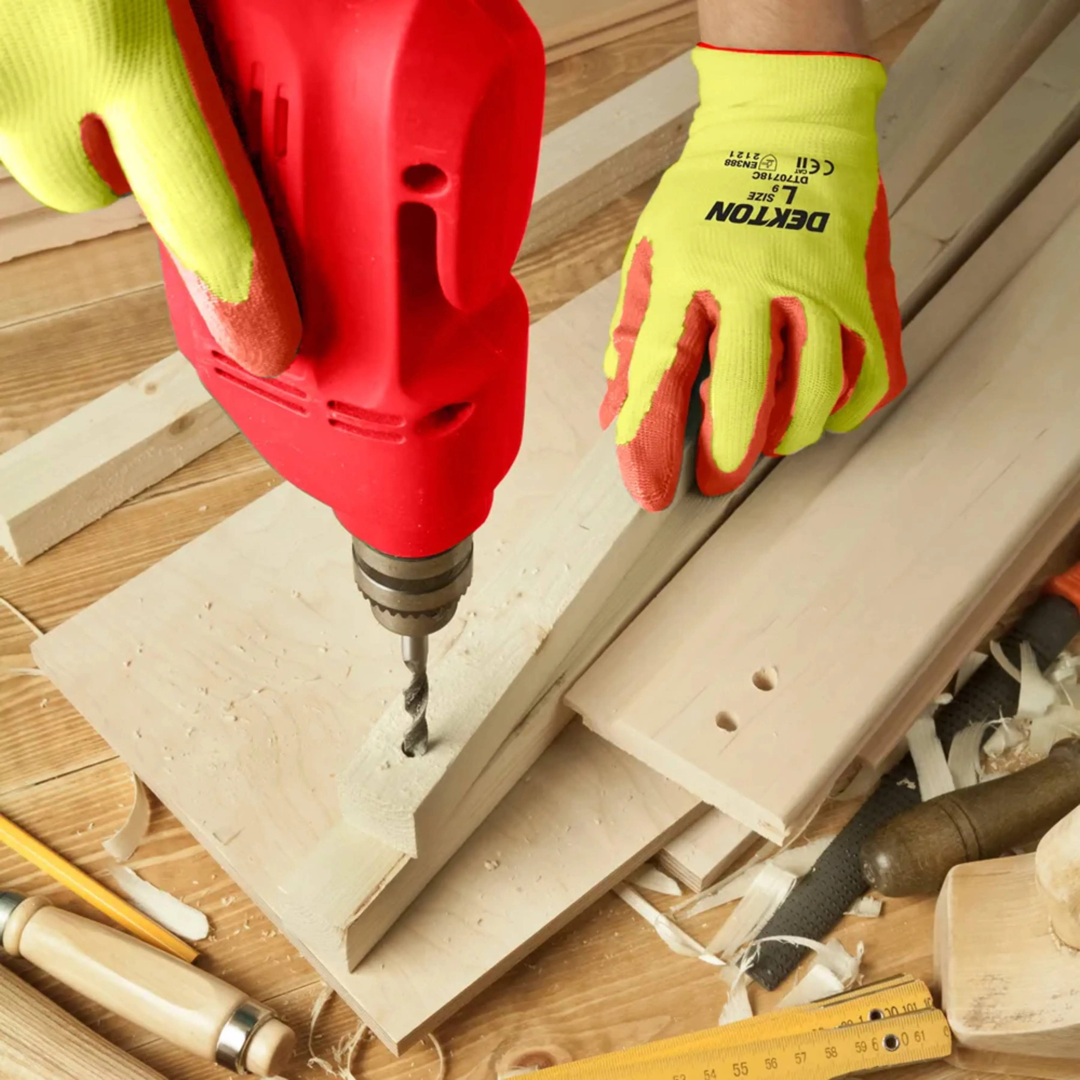 DEKTON Size 10/XL Multi-Purpose Latex Coated Working Gloves