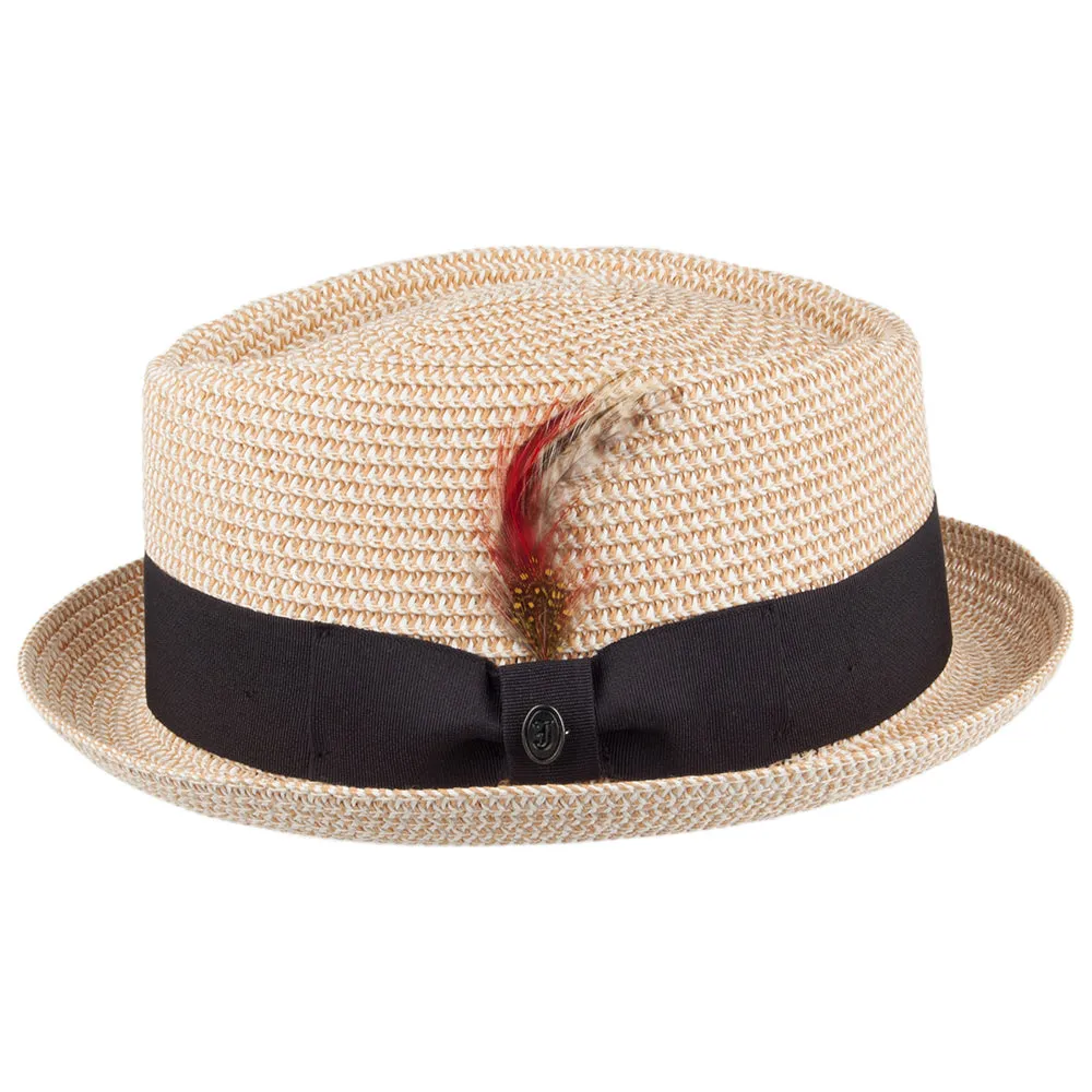 Diamond Crown Toyo Braided Pork Pie Hat Natural Wholesale Pack