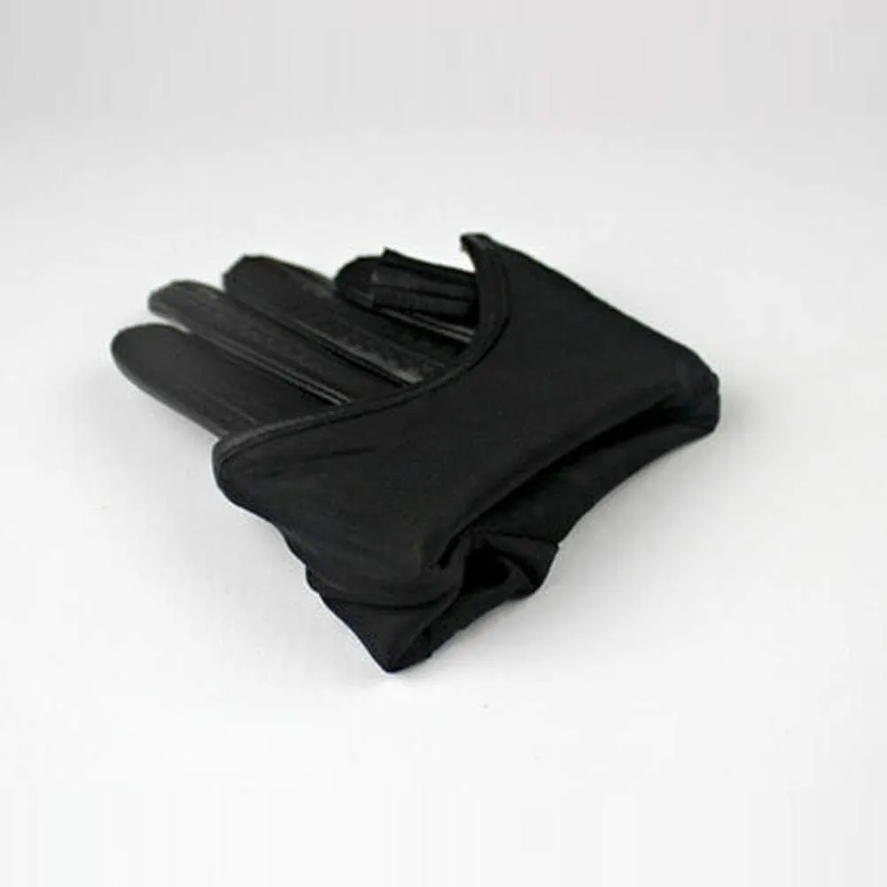 DooWay Women's Short Real Leather Driving Gloves Touchscreen Imported Goatskin Leather Tassel Zipper Winter Warm Gloves