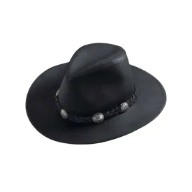 Dude Concho Leather Top Hat