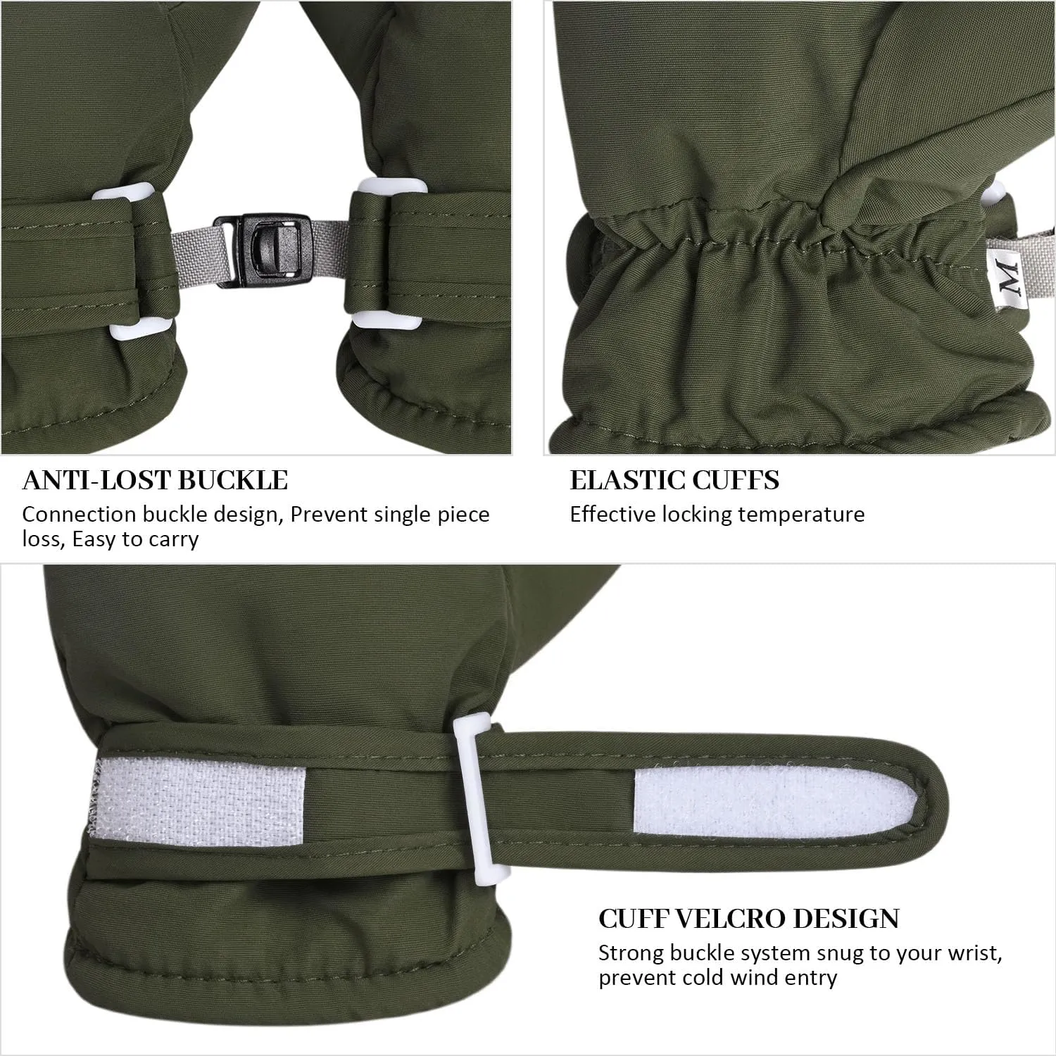Fleece Lined Mittens for Baby Boys Girls,Infant Baby Toddler Little Kids Winter Gloves Mittens for Children