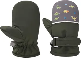 Fleece Lined Mittens for Baby Boys Girls,Infant Baby Toddler Little Kids Winter Gloves Mittens for Children