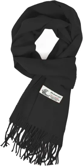Glory Max Unisex Plain Solid Color Winter Scarf Cashmere Feel Soft Classic 72"x12"