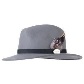 Hicks & Brown Suffolk Fedora Fawn Side Feather