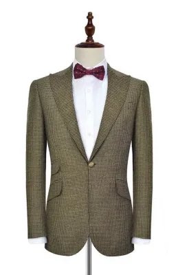 Houndstooth Wide-Lapel Suit