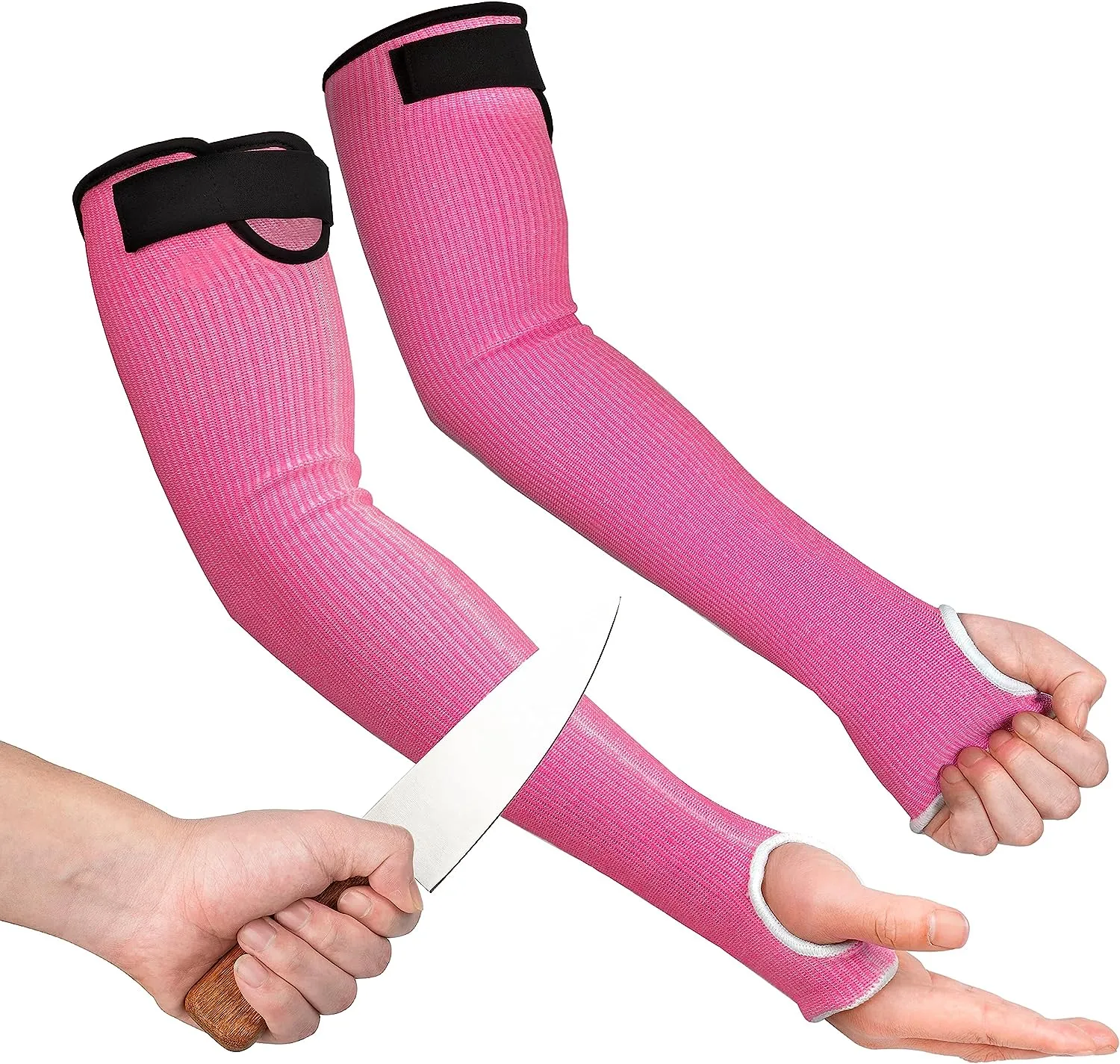 Kevlar Sleeves for Arm Protection, Prevent Cuts and Bruises, Cut Resistant with Thumb Hole