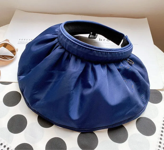 Ladies Outdoor Sun-Protect Shade Folding Headband Shell Sun Hat ($5 off 2nd one)