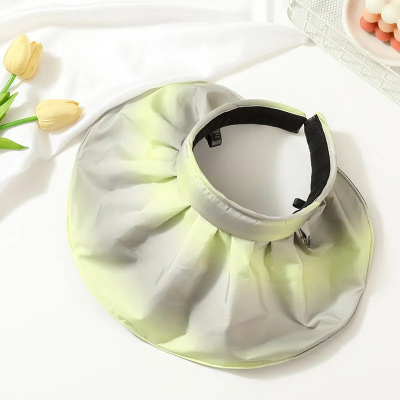 Ladies Outdoor Sun-Protect Shade Folding Headband Shell Sun Hat ($5 off 2nd one)