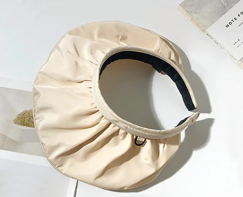 Ladies Outdoor Sun-Protect Shade Folding Headband Shell Sun Hat ($5 off 2nd one)