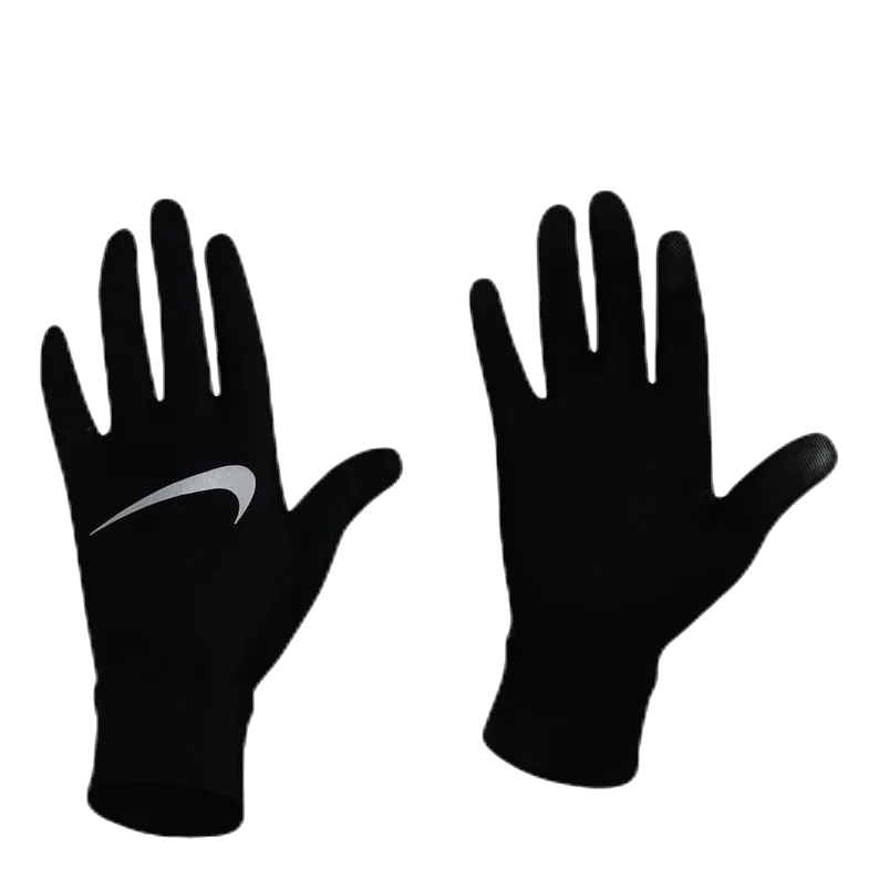 Lightweight Tech Running Gloves Black/Silver