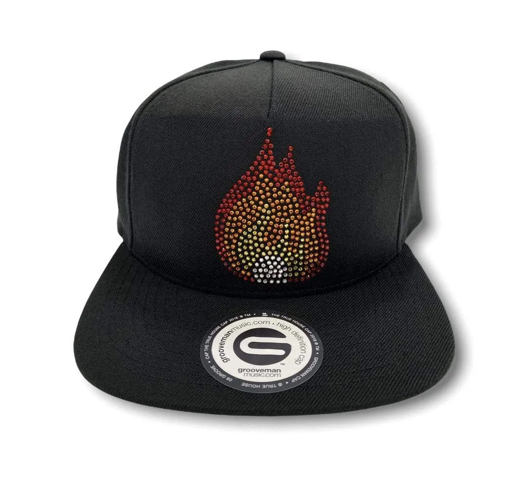 Lit Rhinestones Snapback Cap
