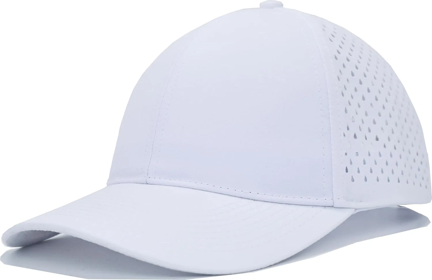 Men's Adjustable Baseball Cap(M,L,XL,XXL), Water Resistant Laser Cut Snapback Mesh Hat