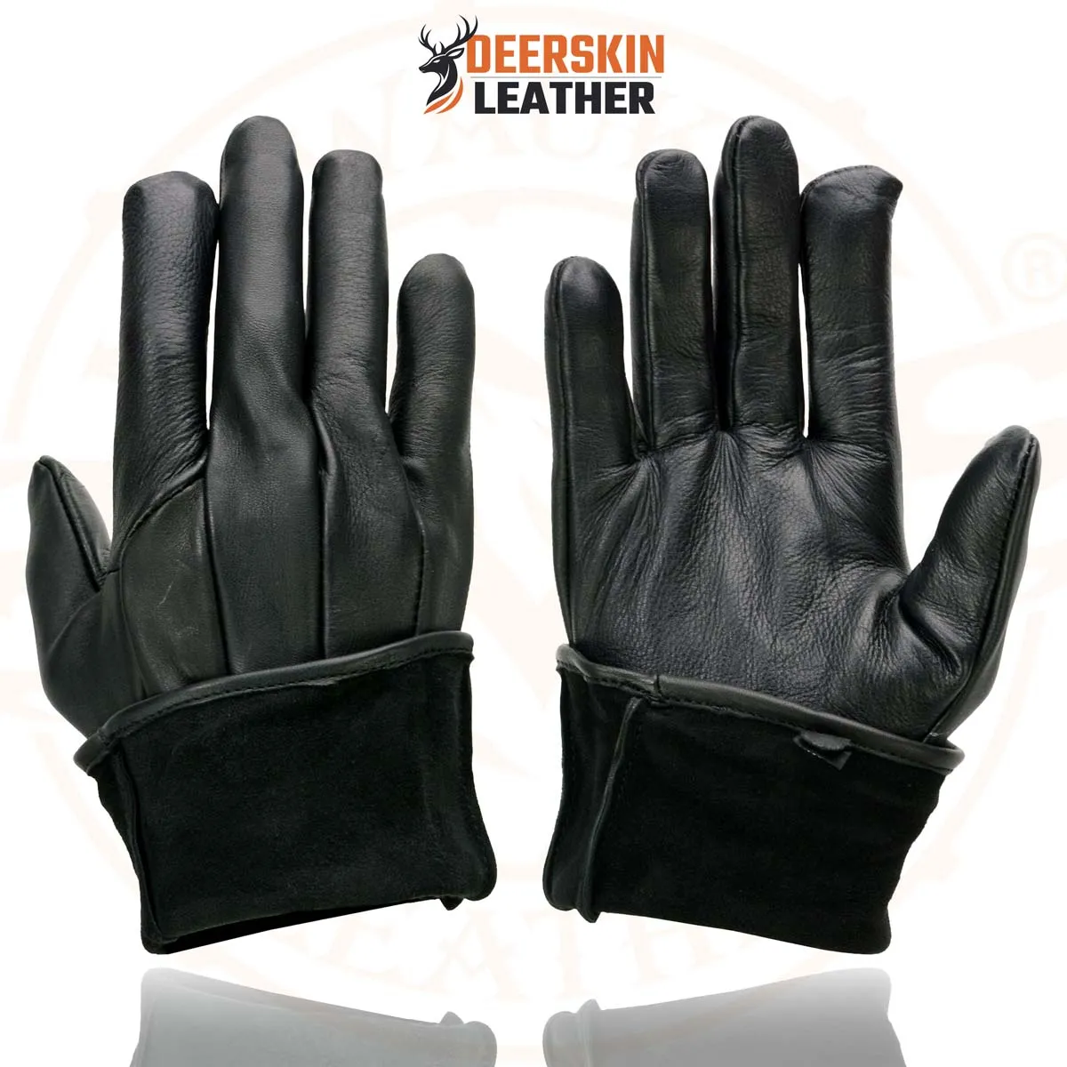 Milwaukee Leather SH864 Men's Gauntlet USA Deerskin Leather Unlined