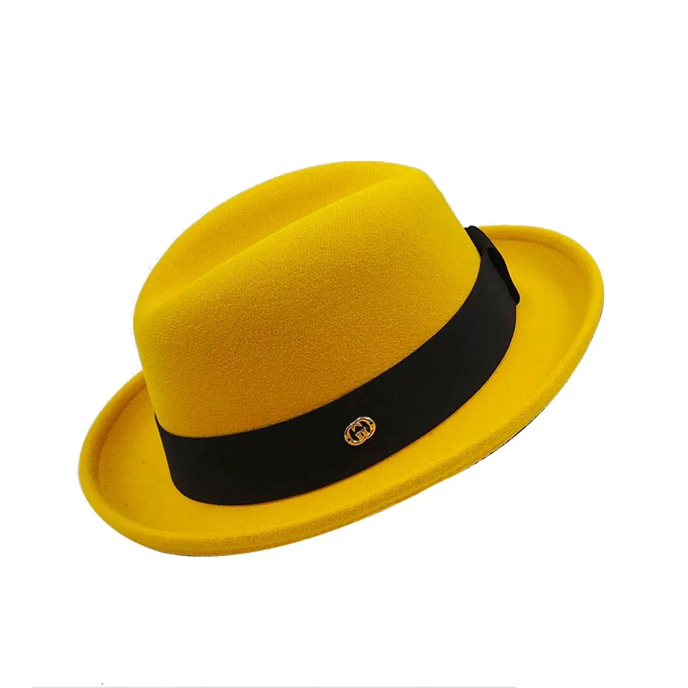 NEW Pork pie hat brim men women Fedora classic gentleman bowler hat cosplay derby bowler English hat panama jazz hat wholesale