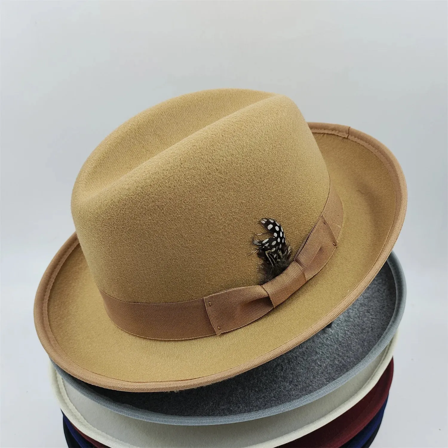 NEW Pork pie hat brim men women Fedora classic gentleman bowler hat cosplay derby bowler English hat panama jazz hat wholesale
