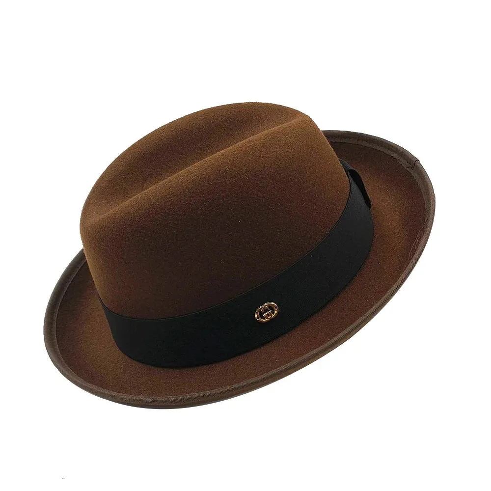 NEW Pork pie hat brim men women Fedora classic gentleman bowler hat cosplay derby bowler English hat panama jazz hat wholesale