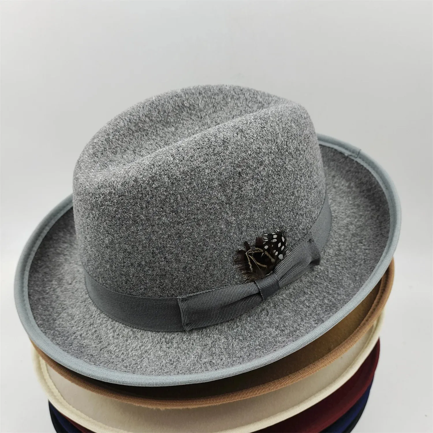NEW Pork pie hat brim men women Fedora classic gentleman bowler hat cosplay derby bowler English hat panama jazz hat wholesale