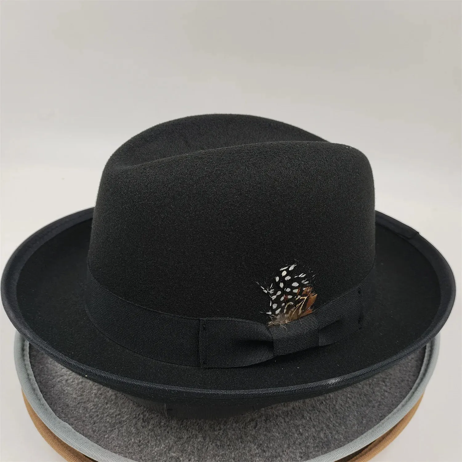 NEW Pork pie hat brim men women Fedora classic gentleman bowler hat cosplay derby bowler English hat panama jazz hat wholesale