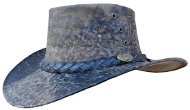 Outback Survival Gear - Kangaroo Leather Hats - Stonewash Brown K1001