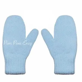Pale Blue Mittens