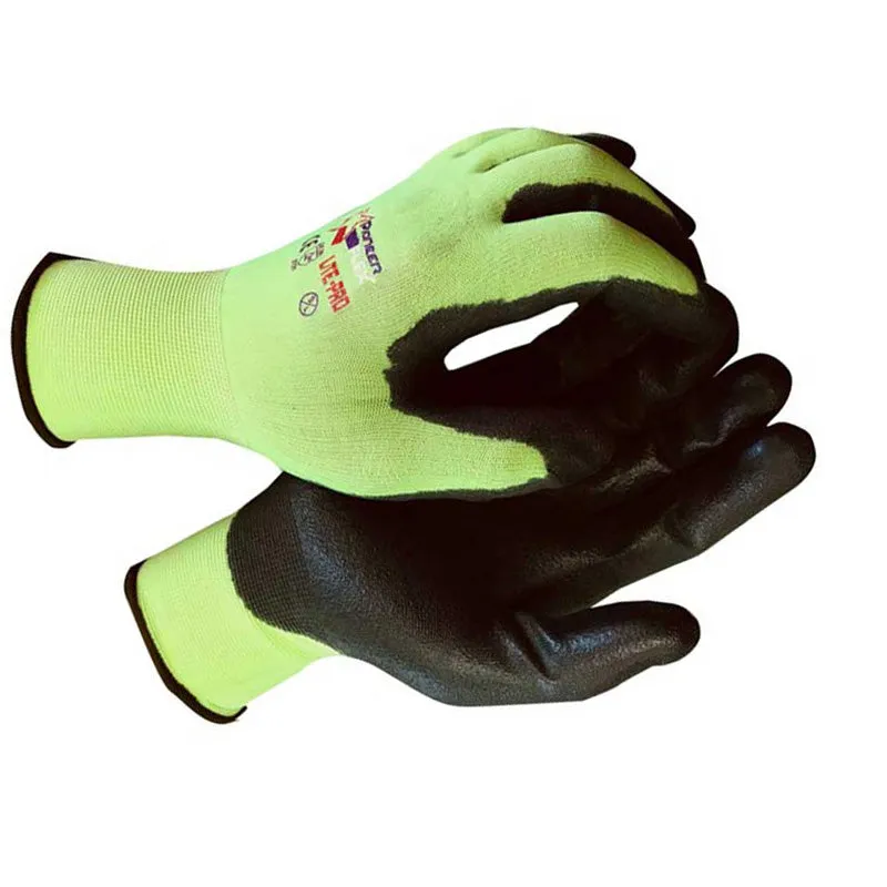 PIONEER SAFETY Gloves Flex Lite-Pro Tactile Sensitivity Fluorescent Size 10