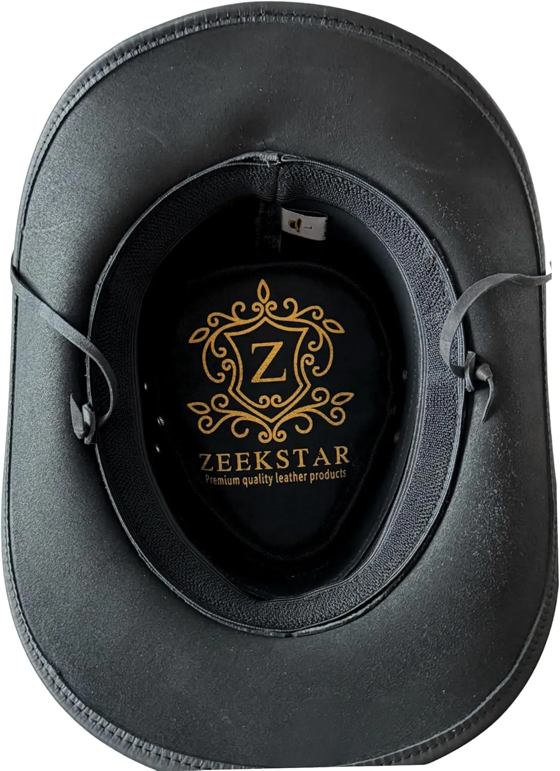 Premium Handcrafted Leather Cowboy Hat with Adjustable String - Classic Western Style