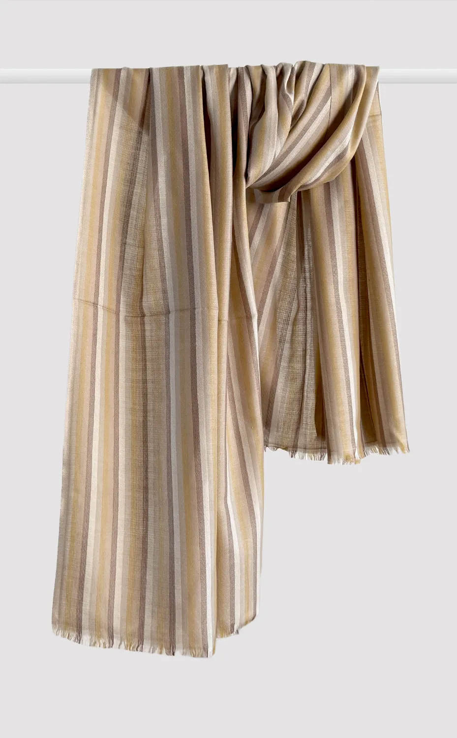 Sand Stripe Wool Wrap