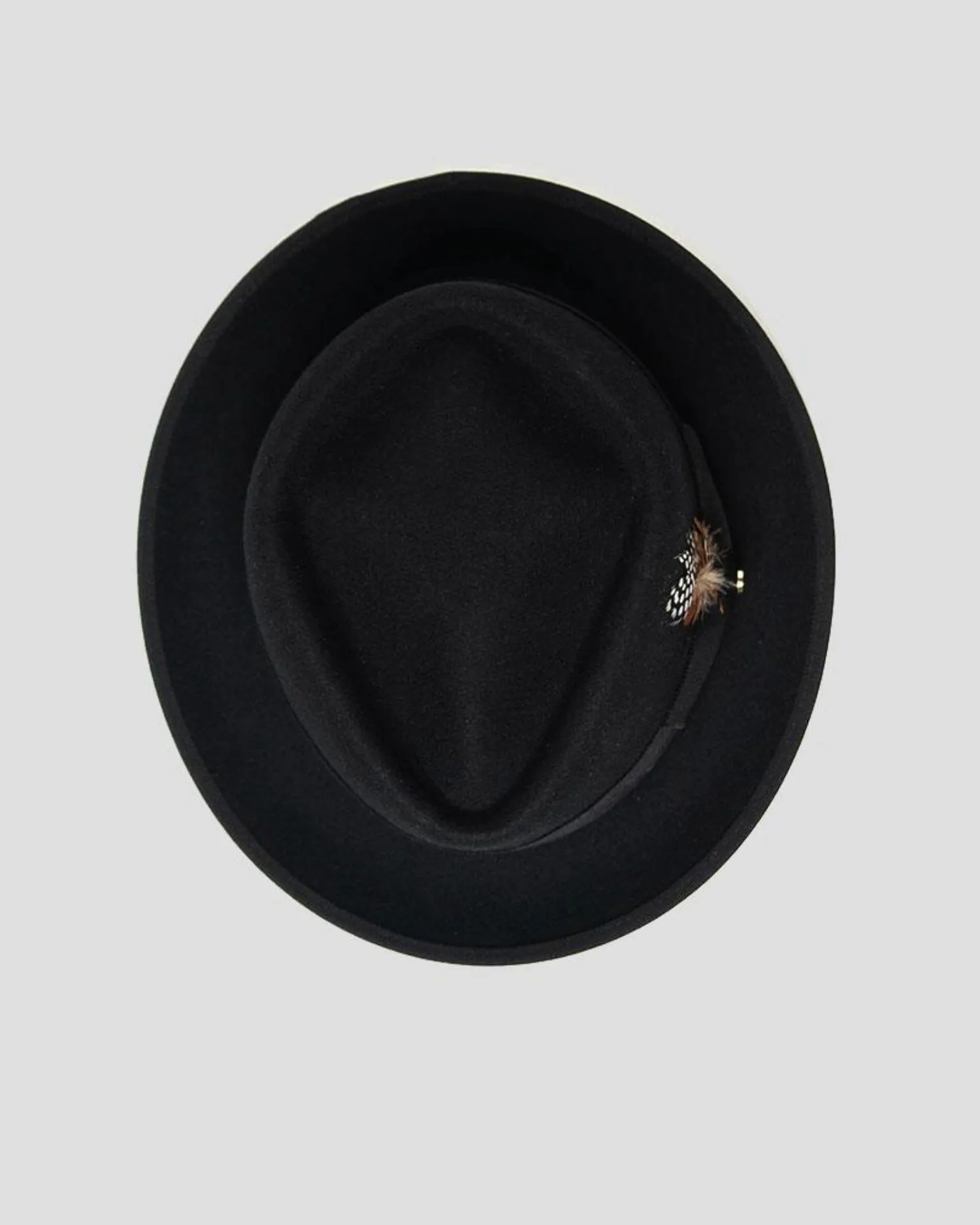 SG Braxton Porkpie Fedora Hat - Black
