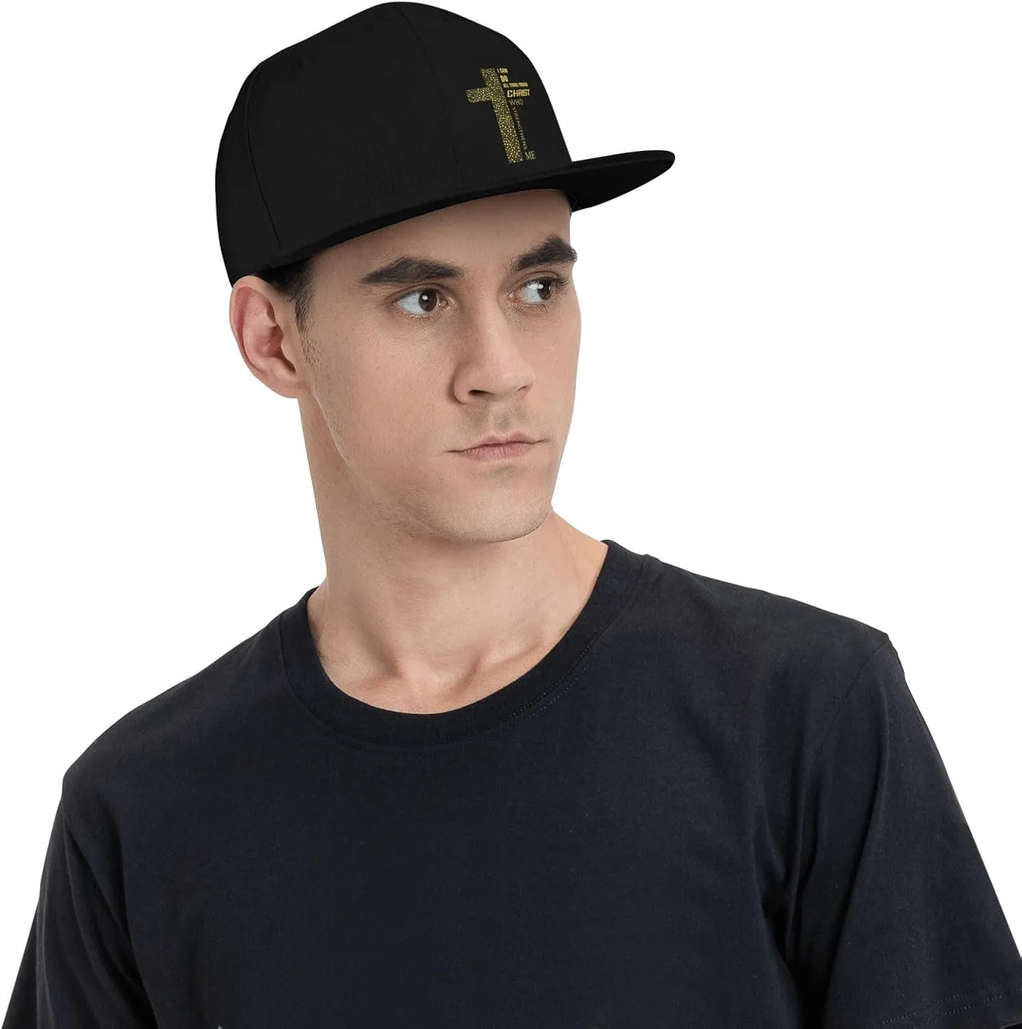 Snapback Hat for Men Women Classic Flat Bill Cap Adjustable Trucker Hat Funny Unisex Hip Hop Cap