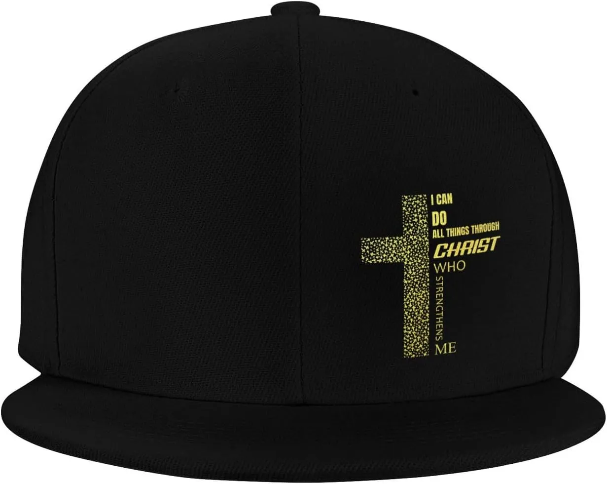 Snapback Hat for Men Women Classic Flat Bill Cap Adjustable Trucker Hat Funny Unisex Hip Hop Cap