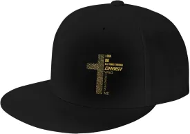 Snapback Hat for Men Women Classic Flat Bill Cap Adjustable Trucker Hat Funny Unisex Hip Hop Cap