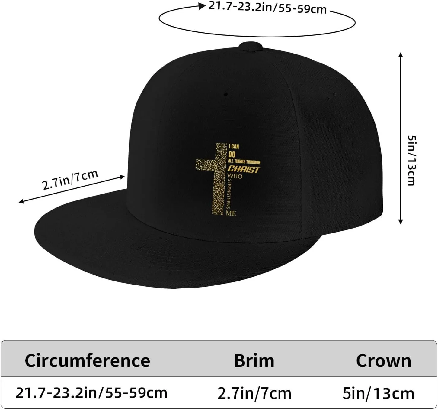 Snapback Hat for Men Women Classic Flat Bill Cap Adjustable Trucker Hat Funny Unisex Hip Hop Cap