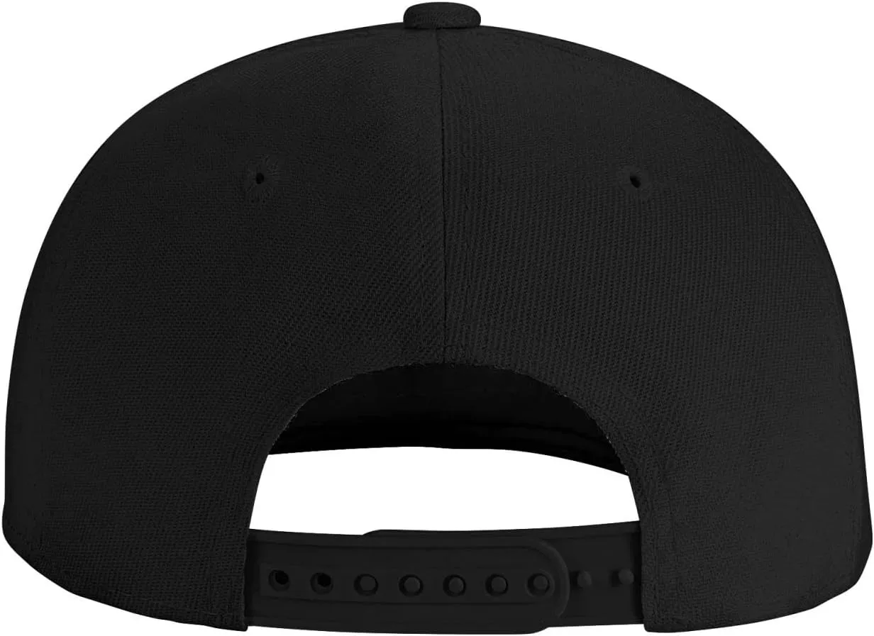 Snapback Hat for Men Women Classic Flat Bill Cap Adjustable Trucker Hat Funny Unisex Hip Hop Cap