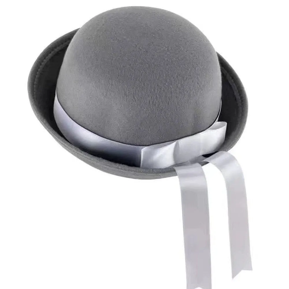 SPPHONEIX JK Cap Watch Horse racing And Various Competitions And Celebrations Elegant Ribbon Bucket Cap Parent Child Bowler Hat Wild For Street