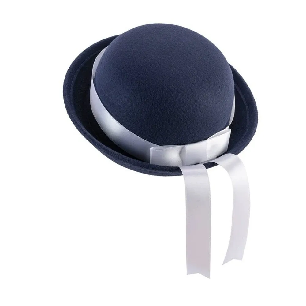 SPPHONEIX JK Cap Watch Horse racing And Various Competitions And Celebrations Elegant Ribbon Bucket Cap Parent Child Bowler Hat Wild For Street