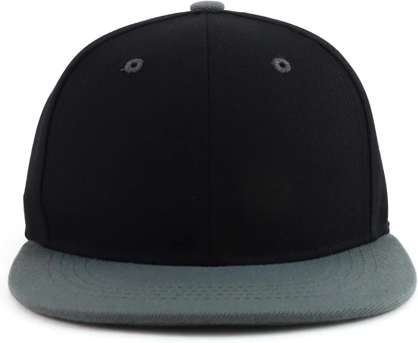Trendy Apparel Shop Infant to Toddler Kid's Plain Structured Flatbill Snapback Cap